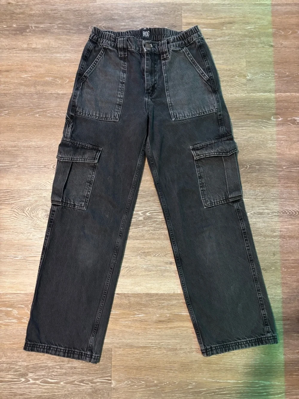 BDG Urban Outfitters Women’s Charcoal Cargo Pants - Picture 1 of 3
